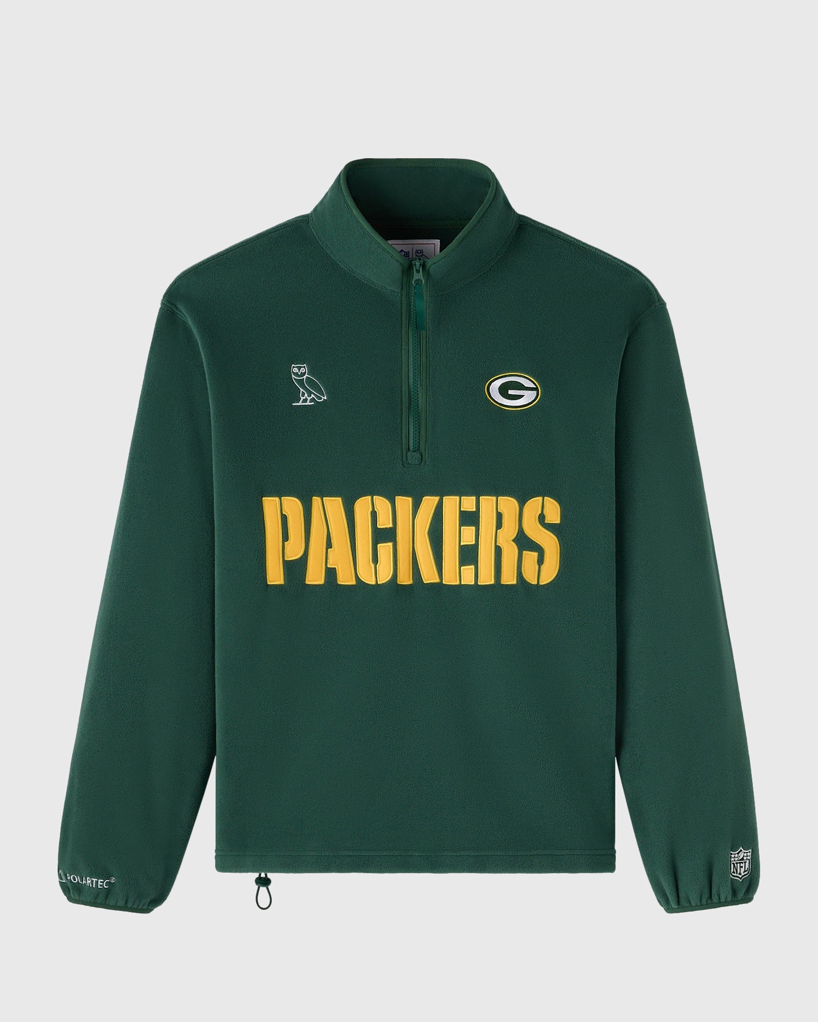NFL GREEN BAY PACKERS POLARTEC® MOCK NECK QUARTER-ZIP FLEECE NFL Green Bay Packers Polartec® Mock Neck Quarter-Zip Fleece