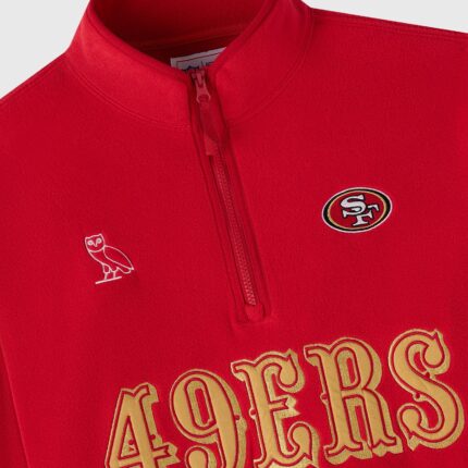 NFL San Francisco 49ERS Polartec® Mock Neck Quarter-Zip Fleece