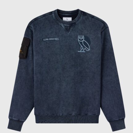 Ovo Alpha Industries Garment Dyed Crewneck