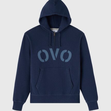 Ovo Garment Dyed Quarter-Zip Hoodie
